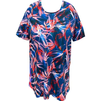 Dámské tričko Tunika bavlněná / maxitriko (strelicie) - v nadměrné velikosti 3473