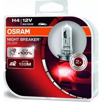 Autožárovka OSRAM NIGHT BREAKER SILVER H4 P43T 12V 60W 64193NBS-HCB 2ks