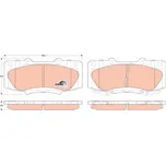 TRW Sada brzdových doštiček GDB3528