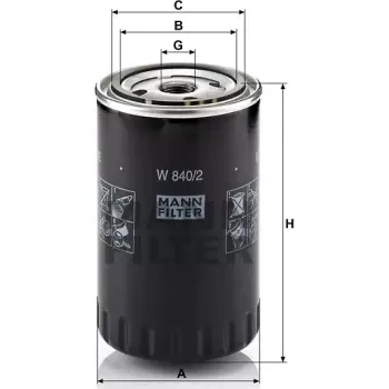 Filtr do auta MANN FILTER Olejový filtr W 840/2