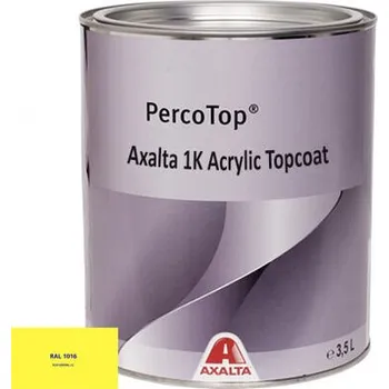 barva na kov Akrylátová 1K barva Axalta RAL 1016 5°lesku stupeň lesku Pololesk