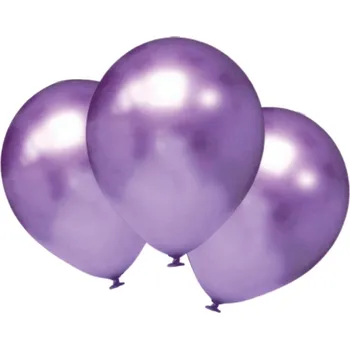 Balónek balonky.cz Chromové balónky - fialové 6 ks 30 cm