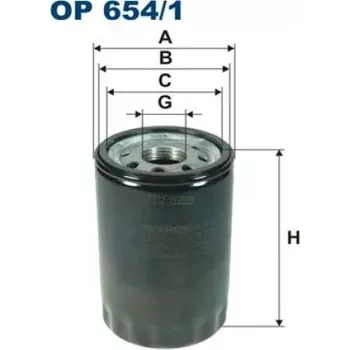 Olejový filtr FILTRON Olejový filtr OP 654/1