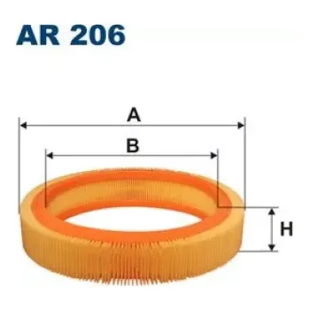 Vzduchový filtr FILTRON Vzduchový filtr AR 206