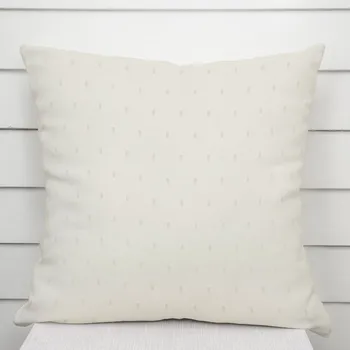 Povlak na polštářek Dekorační povlak na polštář TF-017 Obdélníčky - lesklý smetanový 30 x 50 cm