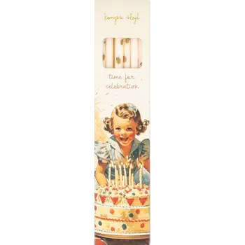 Dortová svíčka Konges Slojd Dortové svíčky Lemon Konges Sløjd Birthday Candles Print Lemon