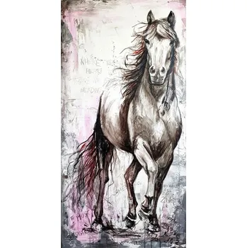 Mozaiková sada HUACAN DIAMOND PAINTING - DIAMANTOVÁ MOZAIKA - KŮŇ VYTRVAT