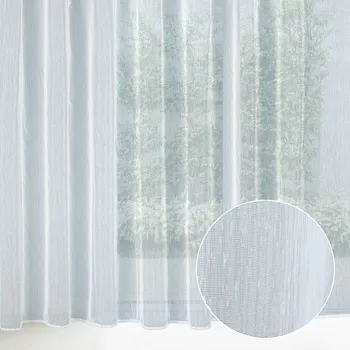 Voál bílý melírovaný bez olůvka ZAC-012 výška 300 cm - 2.JAKOST Pouze metráž