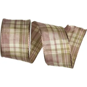 Stuha Stuha saténová CARACAS starorůžová 40mm x 2m (16,-Kč/m) (Stuha saténová, kostka, oboulící, s drátkem v lemu)