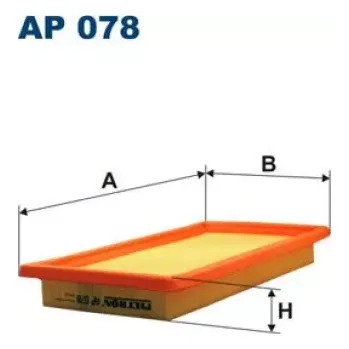Vzduchový filtr FILTRON Vzduchový filtr AP 078