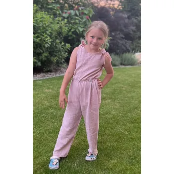 Dívčí kraťasy Kulišárny Mušelínový kalhotový overal POWDER VELIKOST: 98