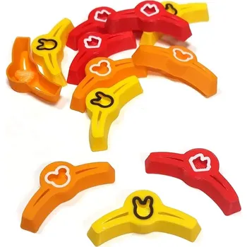 Příslušenství k deskovým hrám Inserty HERMAN Root: Označovače mýtin (di08m)