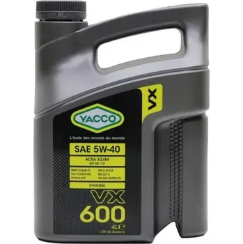 Motorový olej YACCO VX 600 5W-40 4L