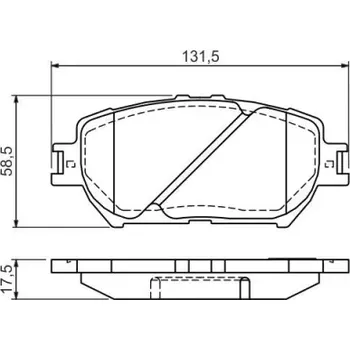 Brzdová destička BOSCH Sada brzdových doštiček 0 986 494 363