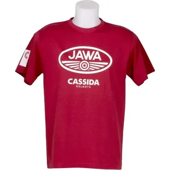 Pánské tričko tričko JAWA edice, CASSIDA (červená bordová, vel. M)