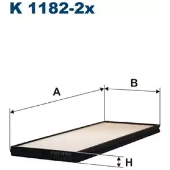 Autodíl FILTRON Kabinový filtr K 1182-2x