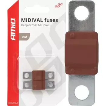 Autopojistky AMIO Pojistky MIDIVAL 70A-03477