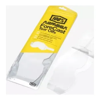 Příslušenství k helmě na motorku S100 strhávací slída plexi STANDART pro brýle ARMEGA FORECAST, 100% (20 vrstev v balení, čiré)