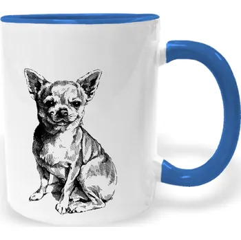 Hrnek - Čivava Barva: Modrá