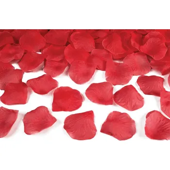 Partydeco Okvětní lístky růže červené 100ks