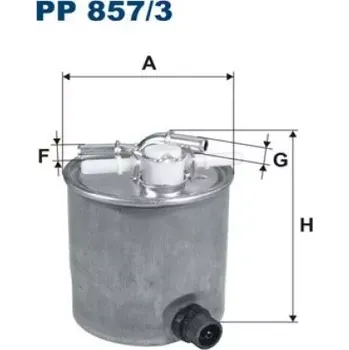Palivový filtr FILTRON Palivový filtr PP 857/3