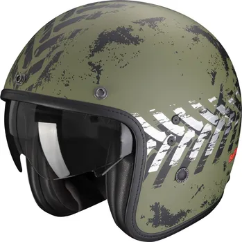 Motodoplněk SCORPION přilba BELFAST EVO Nevada matt green/silver - 2XL
