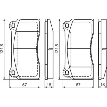 Brzdová destička BOSCH Sada brzdových doštiček 0 986 494 353