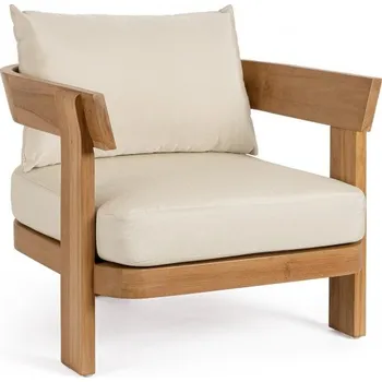 BIZZOTTO Zahradní křeslo EVORA krémové