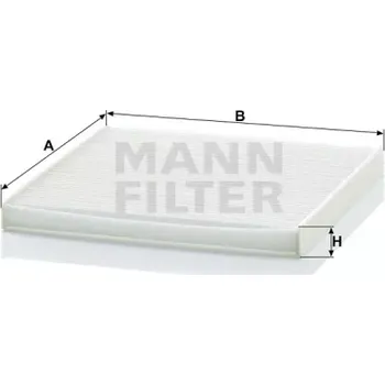 Filtr do auta MANN FILTER Kabinový filtr CU 2131