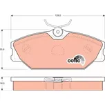 TRW Sada brzdových doštiček GDB1405