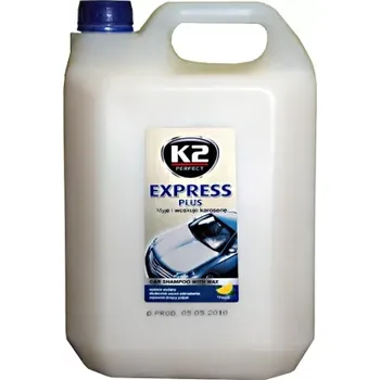 K2 EXPRESS PLUS Bílý - autošampón s voskem 5L