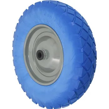 Zahrada Walteco Nepropíchnutelné kolo, průměr 390mm, průměr osy 20mm, modrá guma, nosnost 200kg