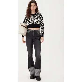 Dámský svetr ONLY Svetr Lima 15339828 Černá Cropped Fit XS