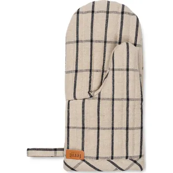 Chňapka Chňapka HALE 28 cm, písková / černá, bavlna / len, ferm LIVING - doprava zdarma od 2999 Kč