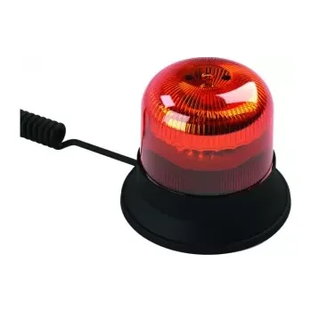Maják Výstražný maják HOR 110A, na magnet, LED 12/24 V ( režim blesku, se spirálovým kabelem 2x0,75 mm2, délka 4 m )