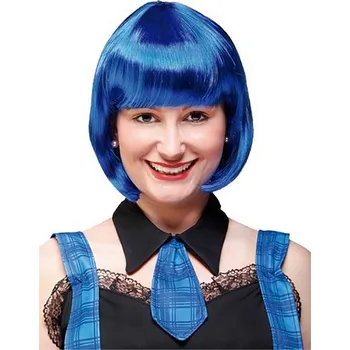 Karnevalová paruka Ptákoviny CB Modrá krátká paruka