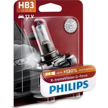 Povinná bezpečnostní výbava PHILIPS X-TREME VISION G-FORCE +130% HB3 12V 60W BLISTER