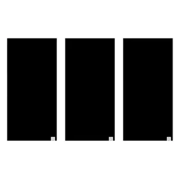 nákrčníky Comfy All Black, OXFORD (sada 3 ks, černé)