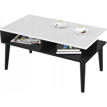 Konferenční stolek FUNKČNÍ KONFERENČNÍ STOLEK MODERNÍ BÍLÝ 90x50x45 cm