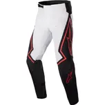 kalhoty TECHSTAR limitovaná edice ACUMEN, ALPINESTARS (bílá/černá/červená, vel. 36)