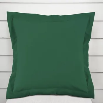 Povlak na dekorativní polštářek Bavlněný saténový povlak na polštář s lemem ST-014 Zelený 30 x 50 cm