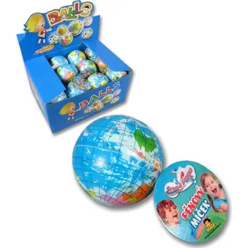 Dětský míč Míček pěnový zeměkoule 5,5cm soft balonek