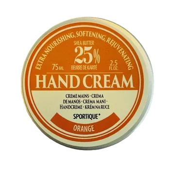 Péče o ruce SPORTIQUE Krém ruce a nehty s 25% bambuckého másla - pomeranč 75ml (SPORTIQUE Krém ruce a nehty s 25% bambuckého másla - pomeranč 75ml)