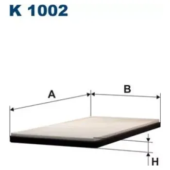 Kabinový filtr FILTRON Kabinový filtr K 1002