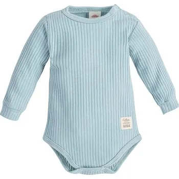 Kojenecký body Makoma Body dlouhý rukáv Harmony MODROŠEDÁ - 80