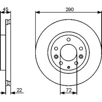 Brzdový kotouč BOSCH Brzdový kotouč větraný Ø289,6mm 0 986 479 474