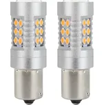 AMIO LED žárovky CANBUS 3030 24SMD 1156 BAU15S PY21W Oranžová 12V/24V