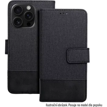 Pouzdro na mobilní telefon Knížkové flip pouzdro - Samsung Galaxy A51 - COOLCASE GOMMA BOOK - černé (Coolcase Gomma Book flipové pouzdro, obal pro Samsung Galaxy A51 – elegantní TPU kryt se sloty na karty a magnetickým uzávěrem)