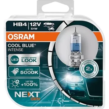 Autožárovka OSRAM COOL BLUE INTENSE NEXTGEN HB4 +100% 60W 9006CBN-HCB