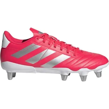 Kopačky Pánské kopačky na rugby adidas KAKARI SG 7 Červená, Stříbrná, Bílá